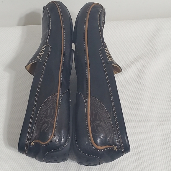 OlyKai Lokahi Driving Moccasin Loafers Black Leather Slip On Men's   10 - Picture 7 of 9